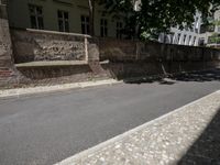 Classic Architecture and Cobblestone Road in Berlin, Germany