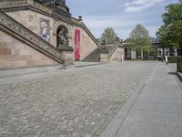 Berlin, Germany: Cobblestone Road and City Life