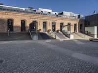 Berlin, Germany Cobblestone Road Courtyard 001