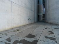 Concrete Wall and Paver Surface in Berlin, Germany