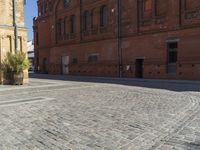 Berlin Germany Courtyard with Brick Buildings 003