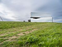 Berlin, Germany Landscape: Grass and Buildings