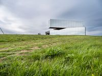 Berlin, Germany Landscape: Grass and Buildings