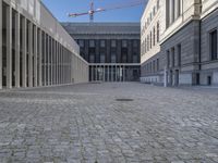 Modern Architecture in Berlin, Germany: Cobble Stone Streets