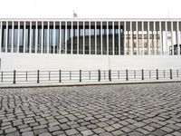 Berlin, Germany: Modern Architecture and Cobblestone Streets at Dawn