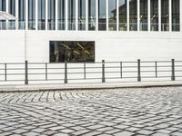 Berlin, Germany: Modern Architecture and Cobblestone Streets at Dawn