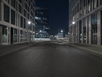 Night view of modern architecture in Berlin, Germany