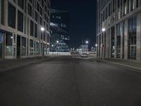 Night view of modern architecture in Berlin, Germany