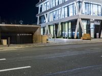 Berlin, Germany: Night View of a Modern Office Building