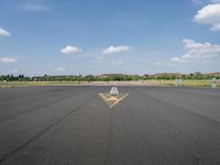 Berlin, Germany: Straight Road in Open Landscape