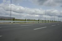 Suburban Landscape of Berlin, Germany: A View of the Highway