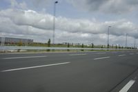 Suburban Landscape of Berlin, Germany: A View of the Highway