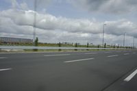 Suburban Landscape of Berlin, Germany: A View of the Highway