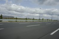 Suburban Landscape of Berlin, Germany: A View of the Highway