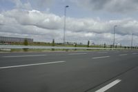 Suburban Landscape of Berlin, Germany: A View of the Highway