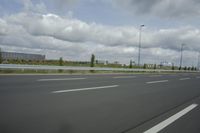 Suburban Landscape of Berlin, Germany: A View of the Highway