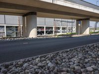 Underpass in Berlin, Germany: Concrete Bridge Connecting Highways