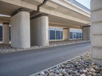 Underpass in Berlin, Germany: Concrete Bridge Connecting Highways