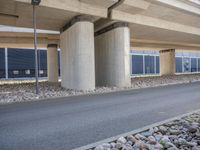 Underpass in Berlin, Germany: Concrete Bridge Connecting Highways