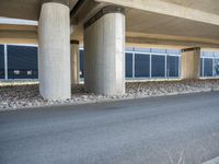 Underpass in Berlin, Germany: Concrete Bridge Connecting Highways