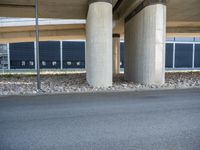 Underpass in Berlin, Germany: Concrete Bridge Connecting Highways