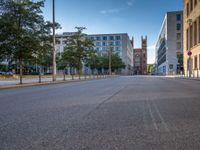 Berlin, Germany: Urban Straight Asphalt Road