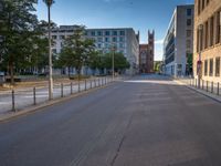 Berlin, Germany: Urban Straight Asphalt Road