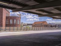 Berlin Germany Urban View with Cumulus Clouds 002