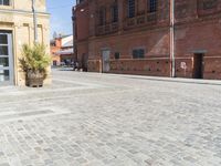 Berlin, Germany Urban Warehouse with Open Space and Cobblestone Courtyard