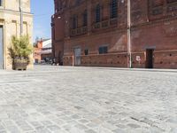 Berlin, Germany Urban Warehouse with Open Space and Cobblestone Courtyard