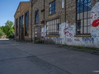 Berlin Graffiti Walls Under a Clear Sky