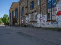 Berlin Graffiti Walls Under a Clear Sky