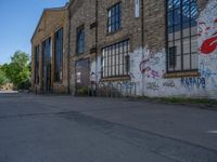 Berlin Graffiti Walls Under a Clear Sky