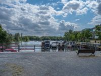 Berlin Harbor: River View Overlooking the Ocean from the Jetty