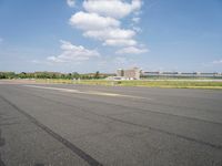 Berlin Landscape with Asphalt Road and Buildings