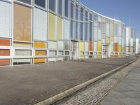 Berlin Mixed-Use Property: Yellow Line and Glass Walls