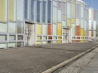 Berlin Mixed-Use Property: Yellow Line and Glass Walls