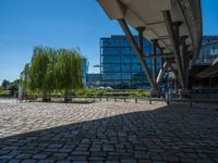 Berlin's Modern Architecture Under Clear Skies