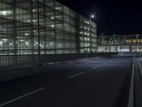 Night View of Berlin's Modern Architecture
