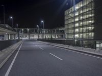 Night View of Berlin's Modern Architecture