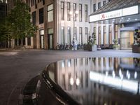 Berlin Night City: Light Reflections and Urban Scenes