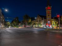 Berlin Night: City Streetlights and Iconic Architecture