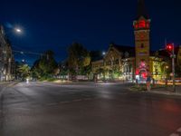 Berlin Night: City Streetlights and Iconic Architecture