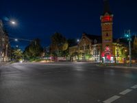 Berlin Night: City Streetlights and Iconic Architecture