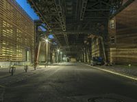 Berlin Night: Street Lights and Cityscape