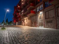 Berlin Night: Urban Courtyard