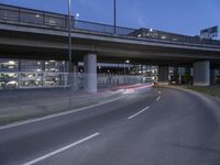 Night View of Berlin's Modern Architecture and Infrastructure