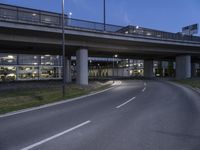 Night View of Berlin's Modern Architecture and Infrastructure