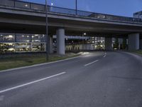 Night View of Berlin's Modern Architecture and Infrastructure