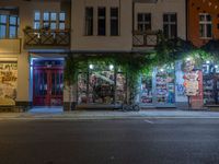 Berlin's Nightscape: Classic Architecture and Storefronts